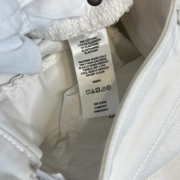 NWT ANN TAYLOR LOFT CURVY SKINNY WHITE JEANS SIZE 26 f17 - Picture 7 of 10